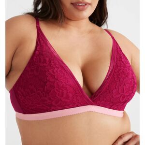 Knix Lace Deep-V Wireless Adjustable Strap Bra Elastic Band Size XXL